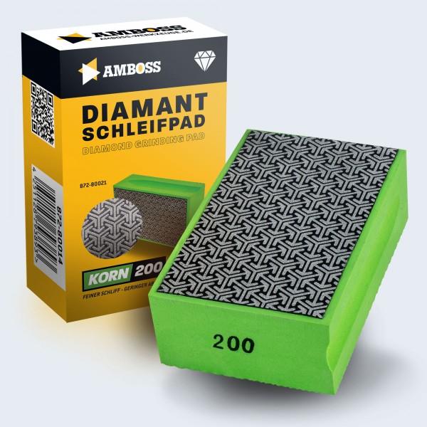 Amboss Diamant Schleifpad Korn: 200