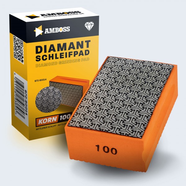 Amboss Diamant Schleifpad Korn: 100